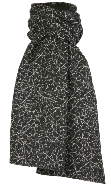 Halsduk i filtad ull – Bonn svartvit