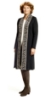 Ullkofta Maria Isfahan bård svart/brun