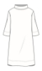 Ulltunika By Basics Vinröd