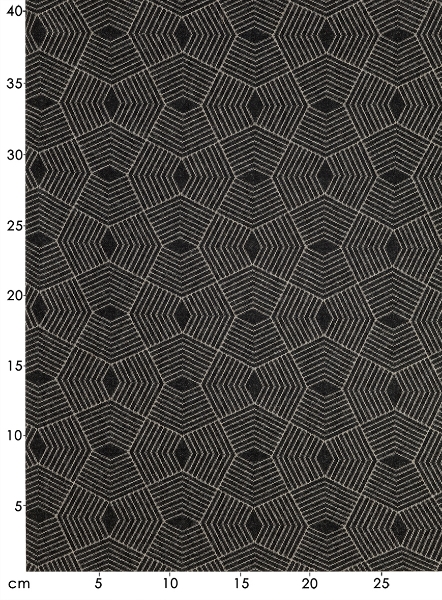 Jerseytyg Polygon svartbeige