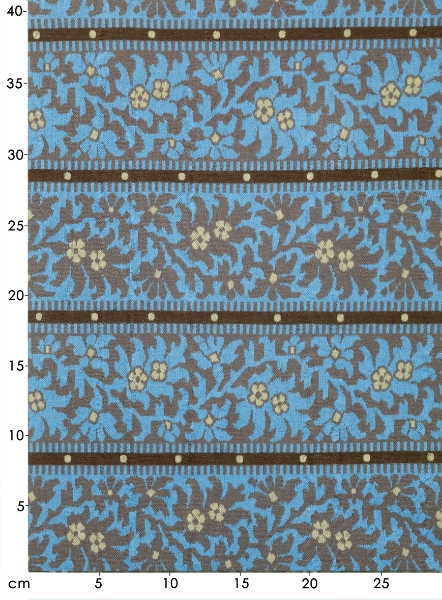 Jerseytyg Odette brunblå 150 cm