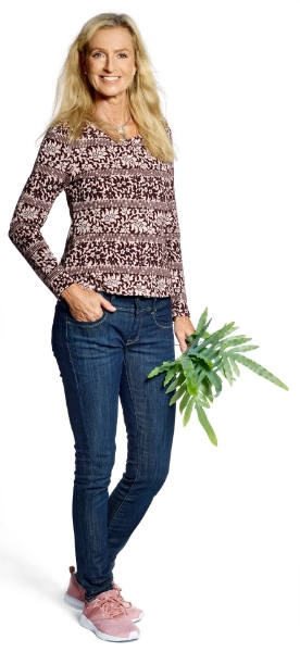 Bomullskofta Rebecka Odette brunrosa