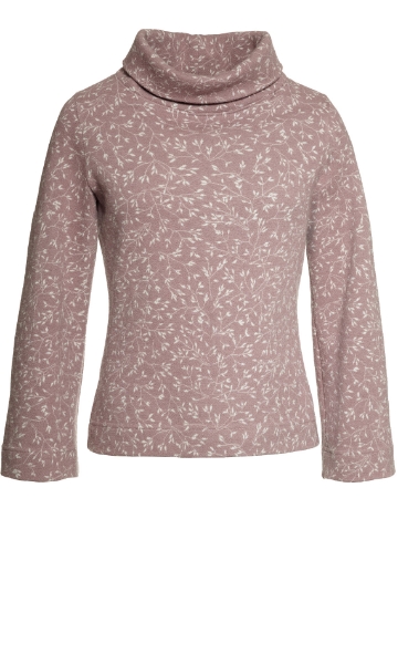 Tröja i filtad ull Gräs mauve