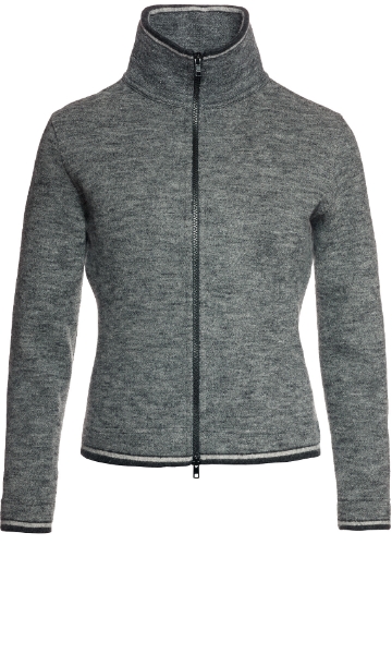 Ulltröja Melange randkant grå